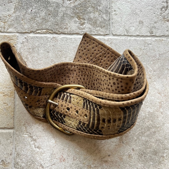 Python skin belt